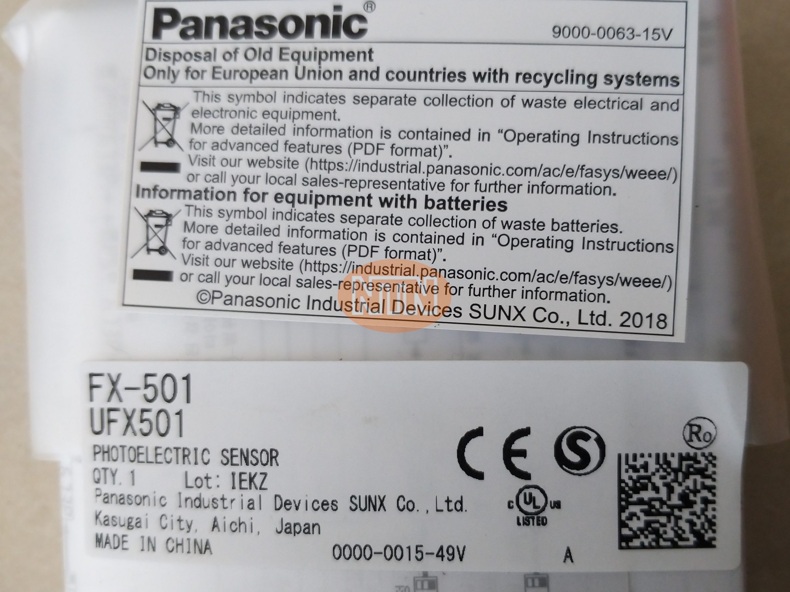 Panasonic FX-501 Bộ khuếch đại cảm biến sợi quang
