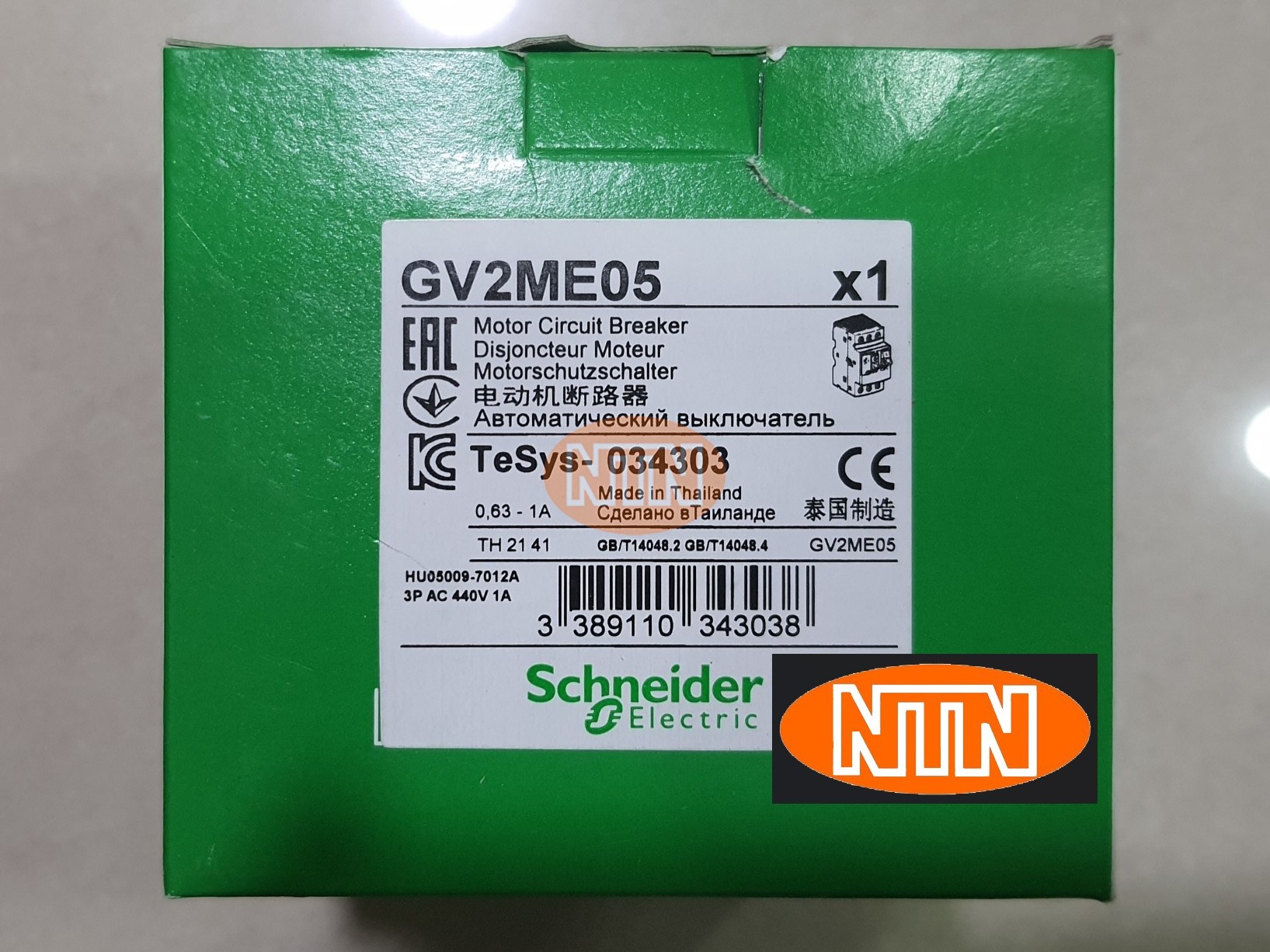 Schneider GV2ME05 Motor circuit breaker Bộ ngắt mạch động cơ