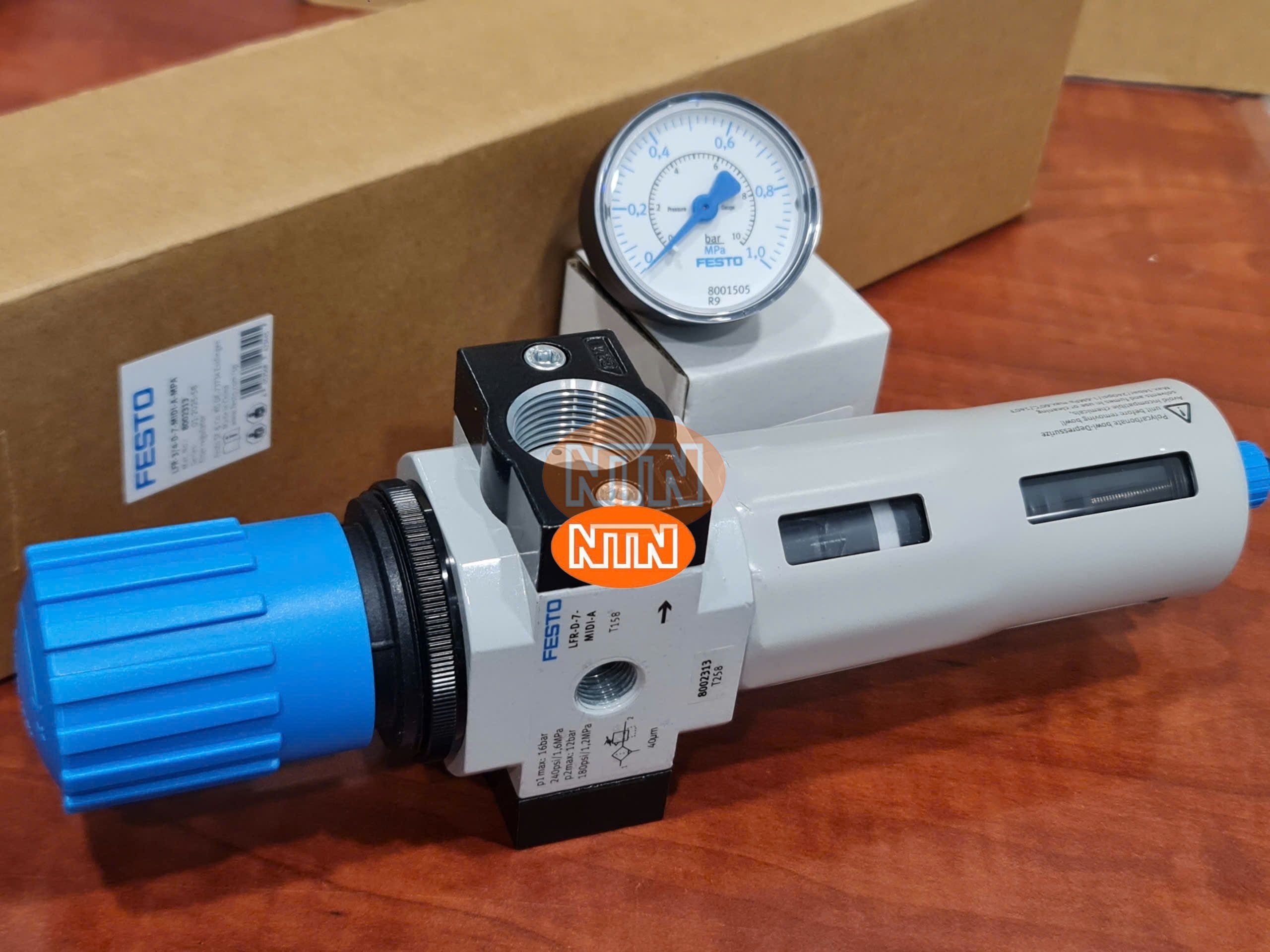 Filter Regulator Festo LFR-3/4-D-7-MIDI-A-MPA (8002313) Bộ lọc điều áp