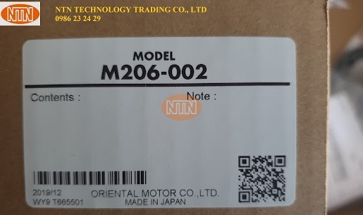 Oriental Motor  M206-002 Speed Control Motor