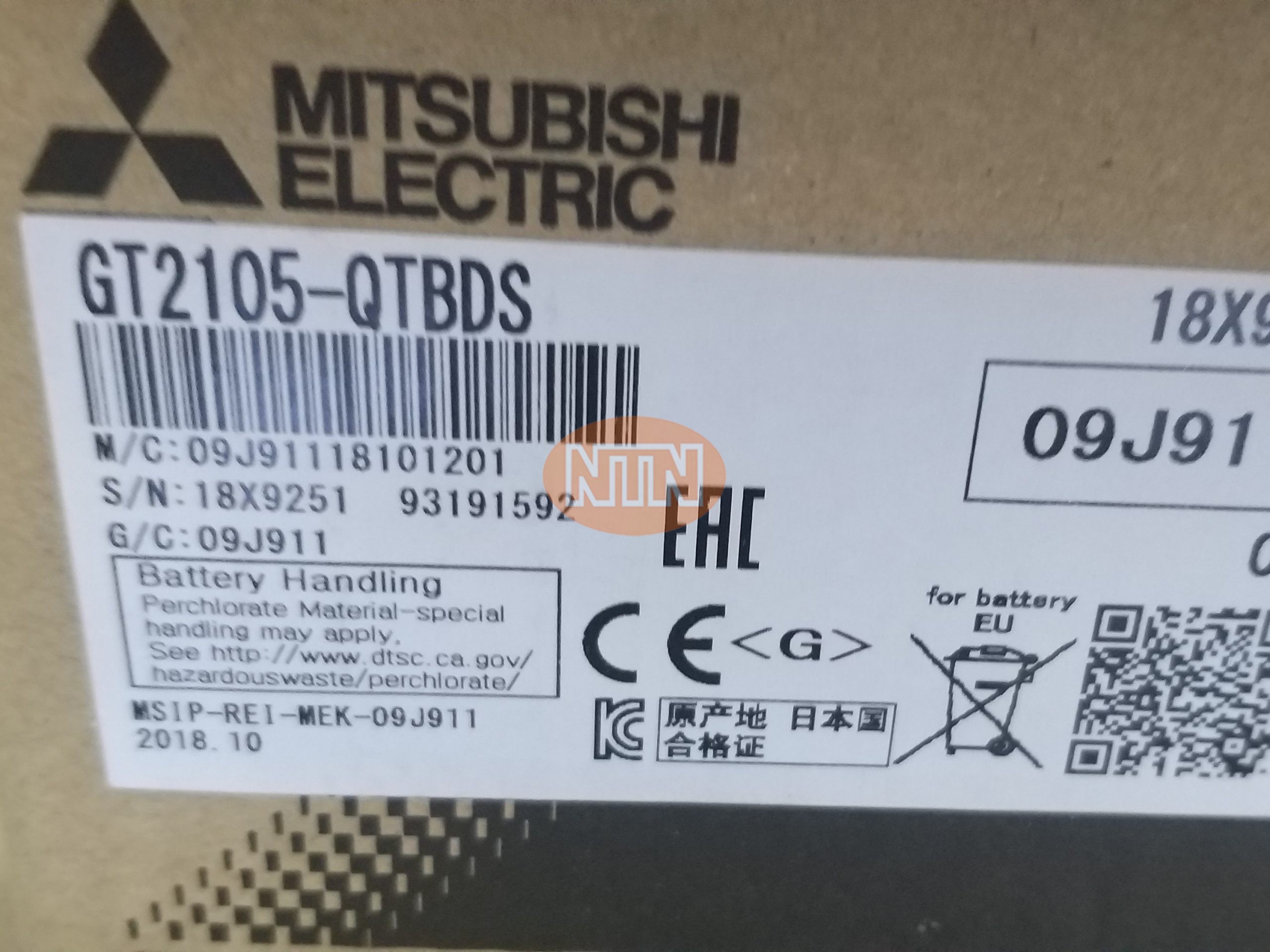 Mitsubishi GT2105-QTBDS Màn hình giao tiếp HMI