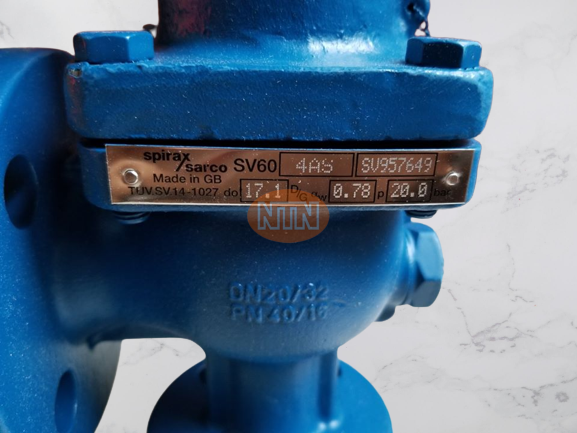Spirax Sarco SV604AS SET 20bar Van an toàn