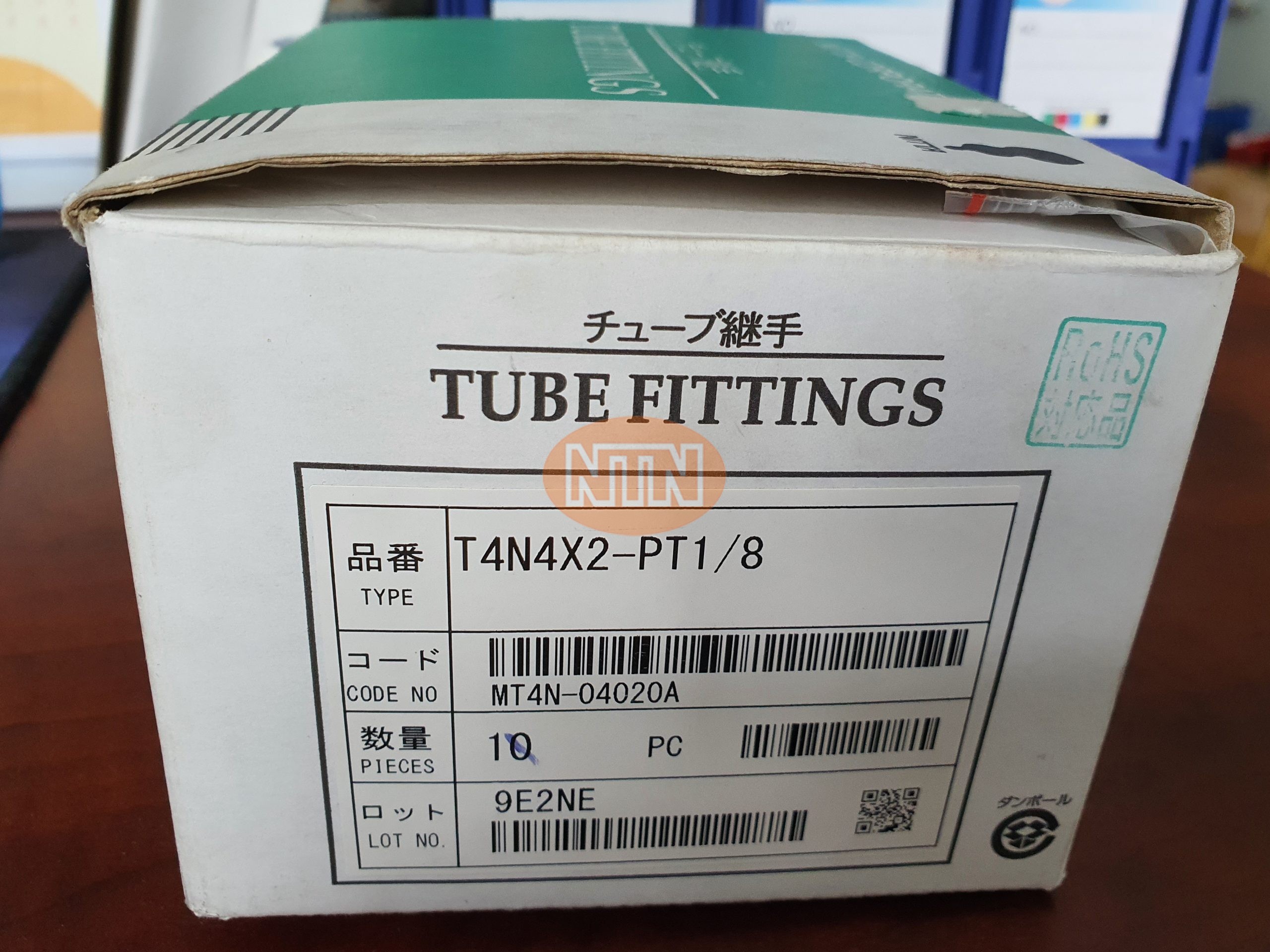 Nitta T4N4X2-PT1/8 Khớp nối khí