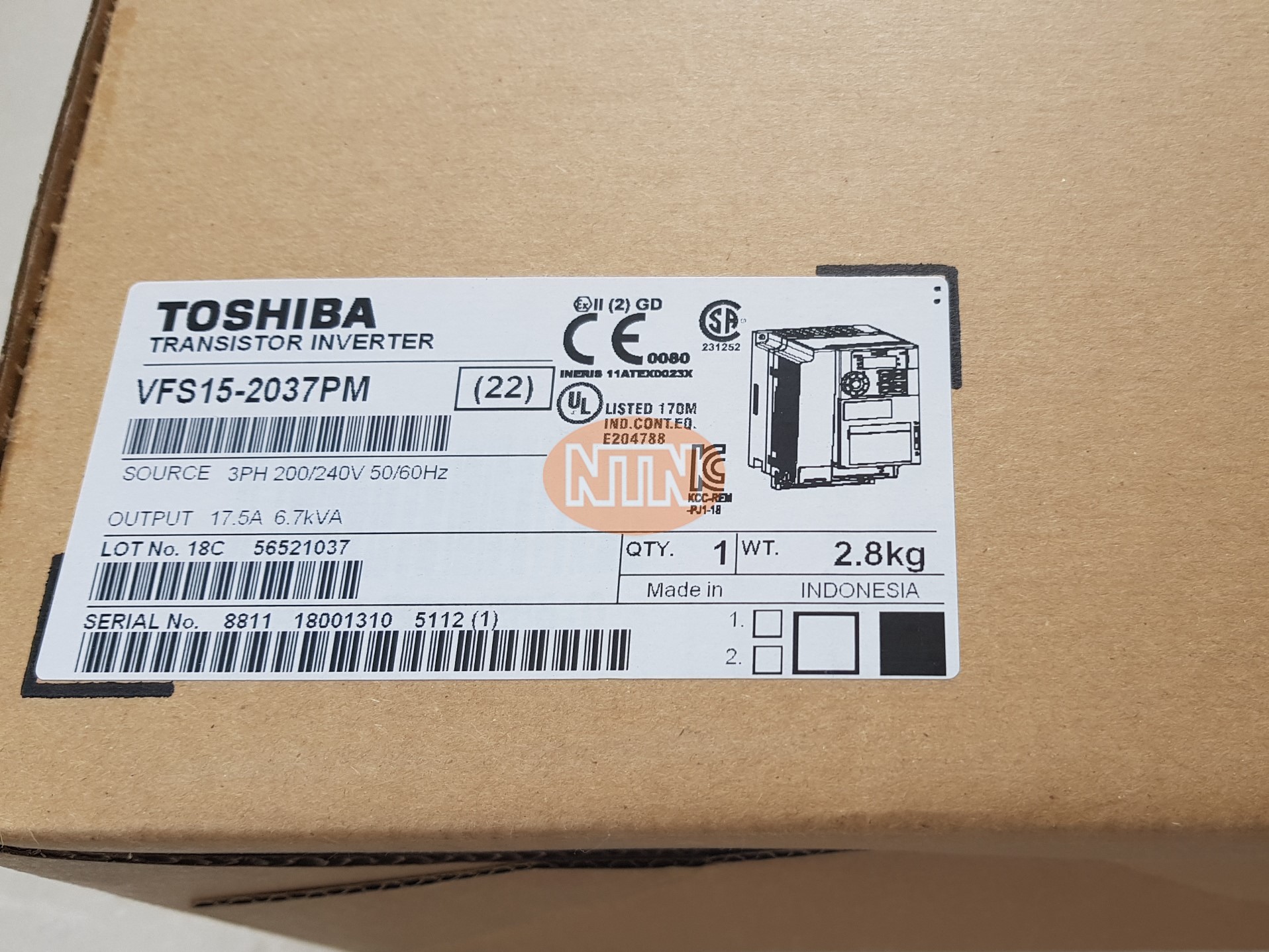 Toshiba VFS15-2037PM Biến tần