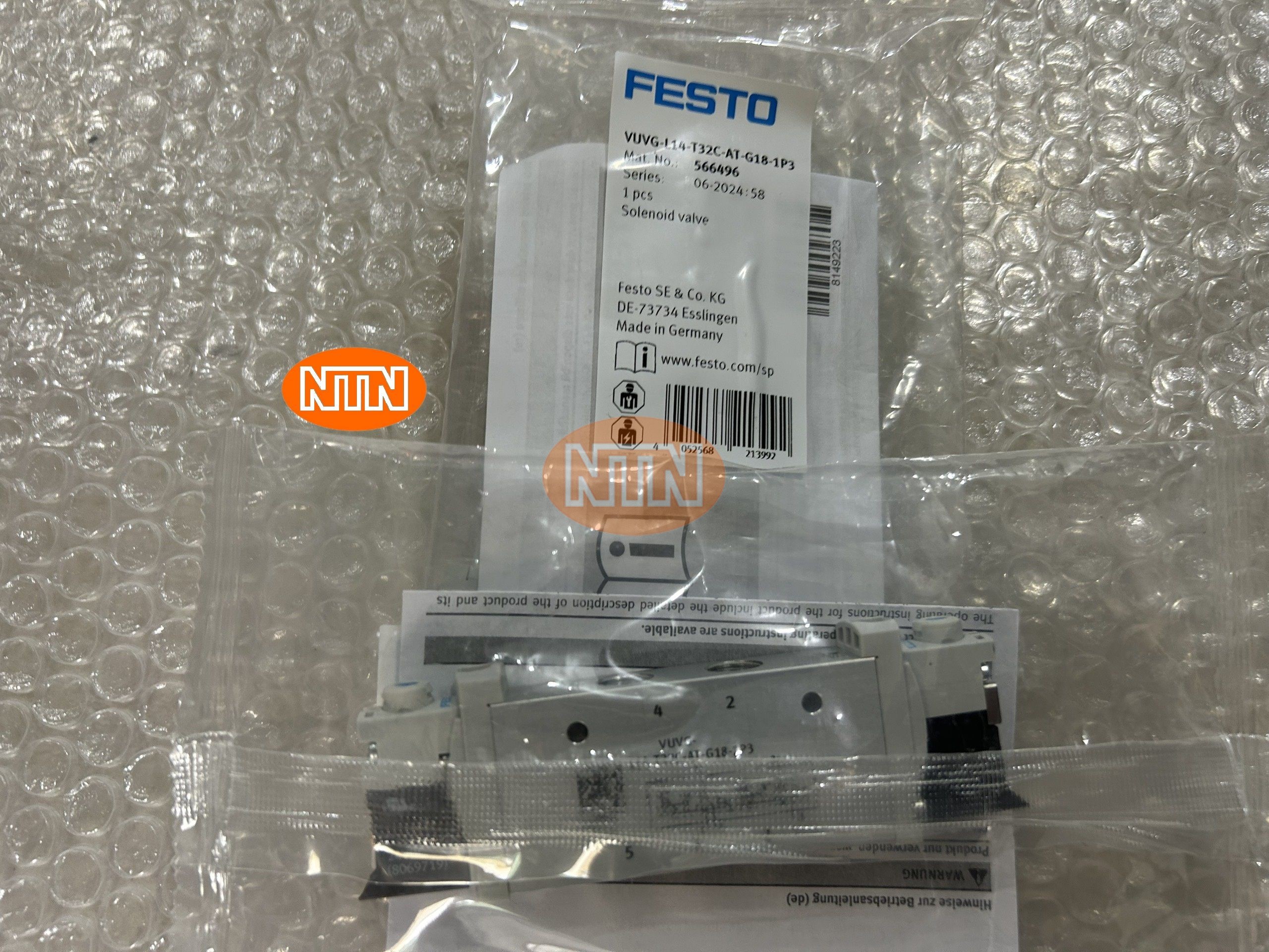 Solenoid valve Festo 566496 VUVG-L14-T32C-AT-G18-1P3 Van điện từ