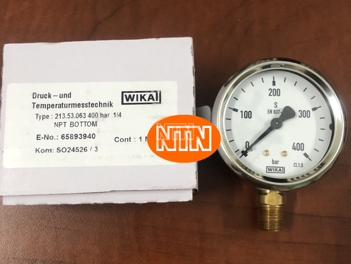 Đồng hồ áp suất Wika 213.53.063 400 bar